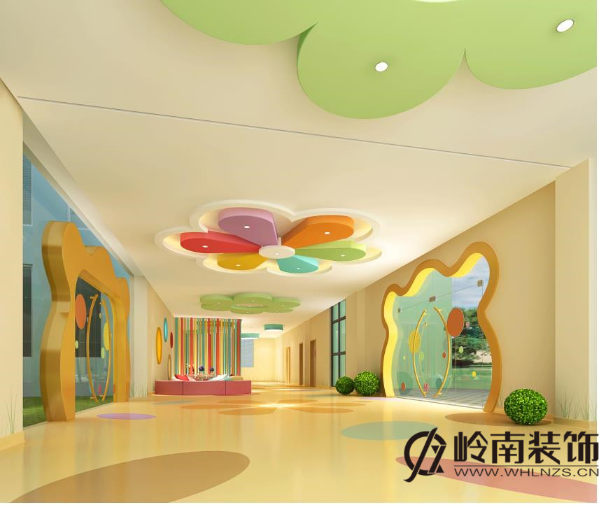 武汉黄陂幼儿园装修设计案例效果图