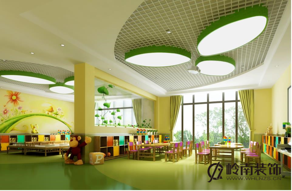 武汉黄陂幼儿园装修设计案例效果图